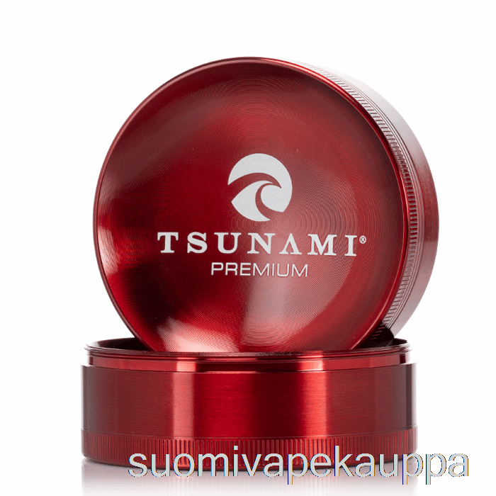 Vape Box Tsunami 2,95 Tuuman 4-osainen Upotettu Ylähiomakone Punainen (75 Mm)